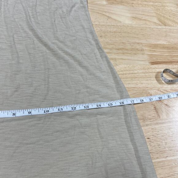 Standard James Perse NWT Scoop Back Tank Dress Size 1 US Small Tan Burnout - Picture 7 of 10